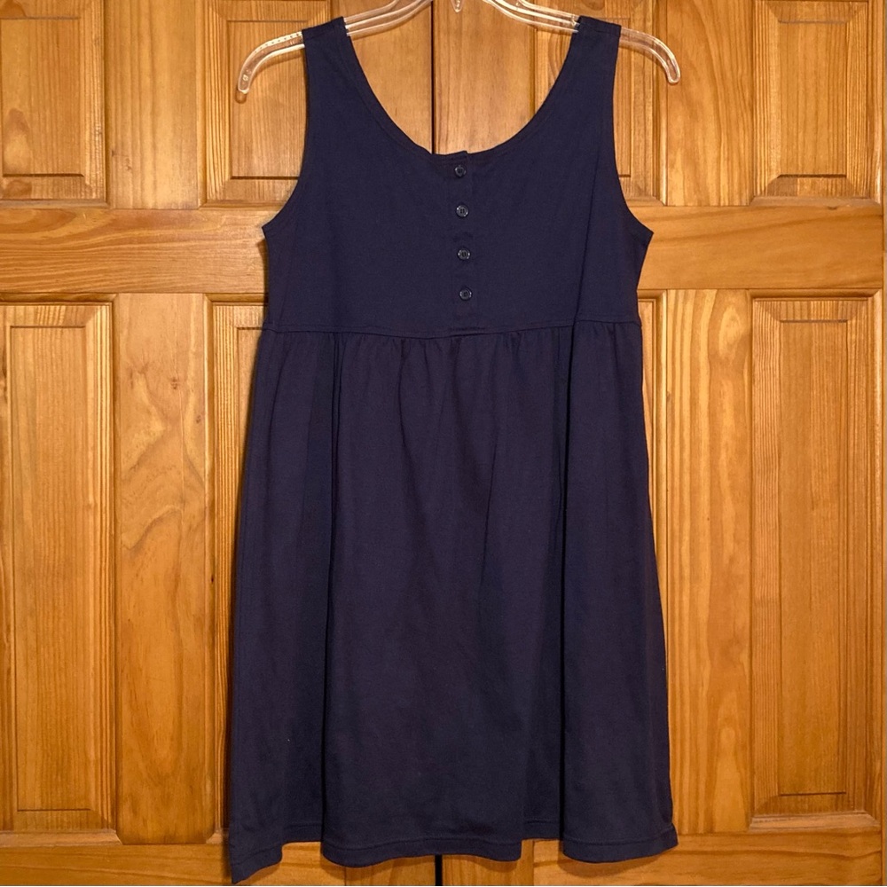 NWOT Basic Editions Vintage 90s Dress Sleeveless Midi Blue Size M Medium